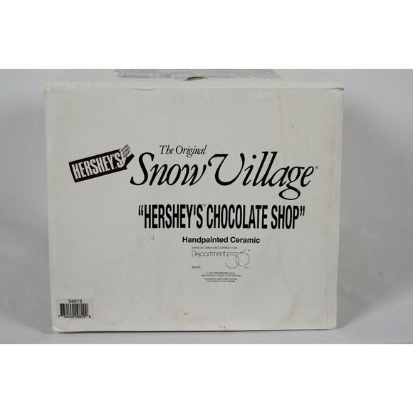 Department 56 Hershey's Chocolate Shop Original Snow Village #54913 Lighted COA - Picture 12 of 13